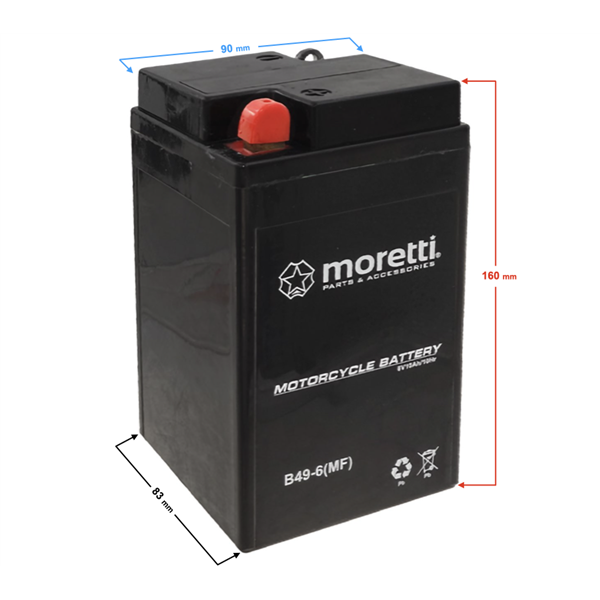Akumulator Moretti Agm (Gel) B49-6