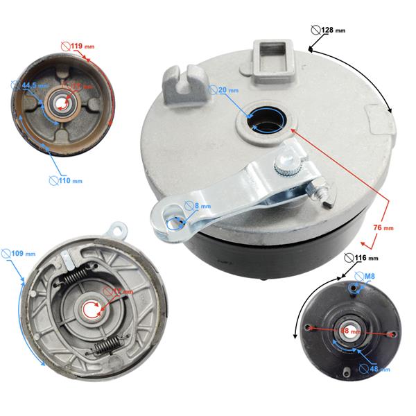 Bęben Hamulca Prawy Przód Atv Eagle