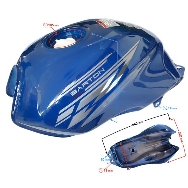 Zbiornik Paliwa Niebieski Do Motoroweru Sprint 2