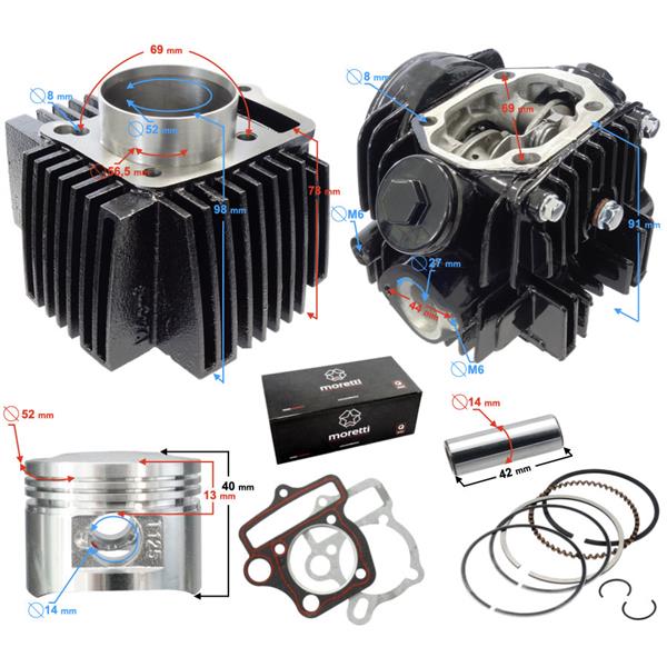 Cylinder I Głowica 125Cc Moretti 4T 154Fmh