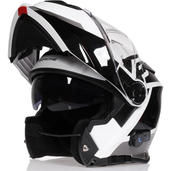 Kask Origine Delta Level Czarny/Biały L Bluetooth