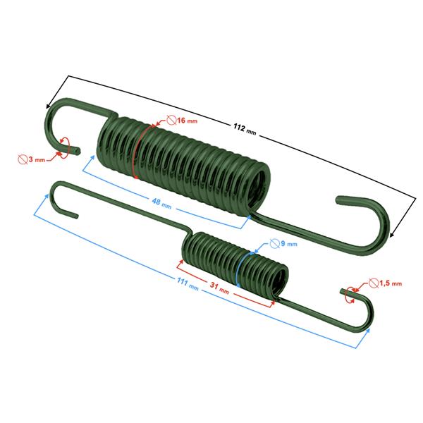 Sprężyna Podpory Bocznej Hyper 125