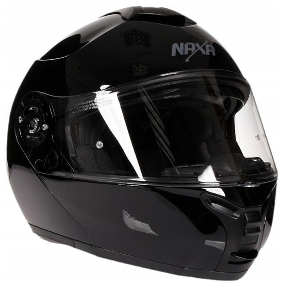 Kask Naxa FO/4/A/S Czarny Połysk Pinlock