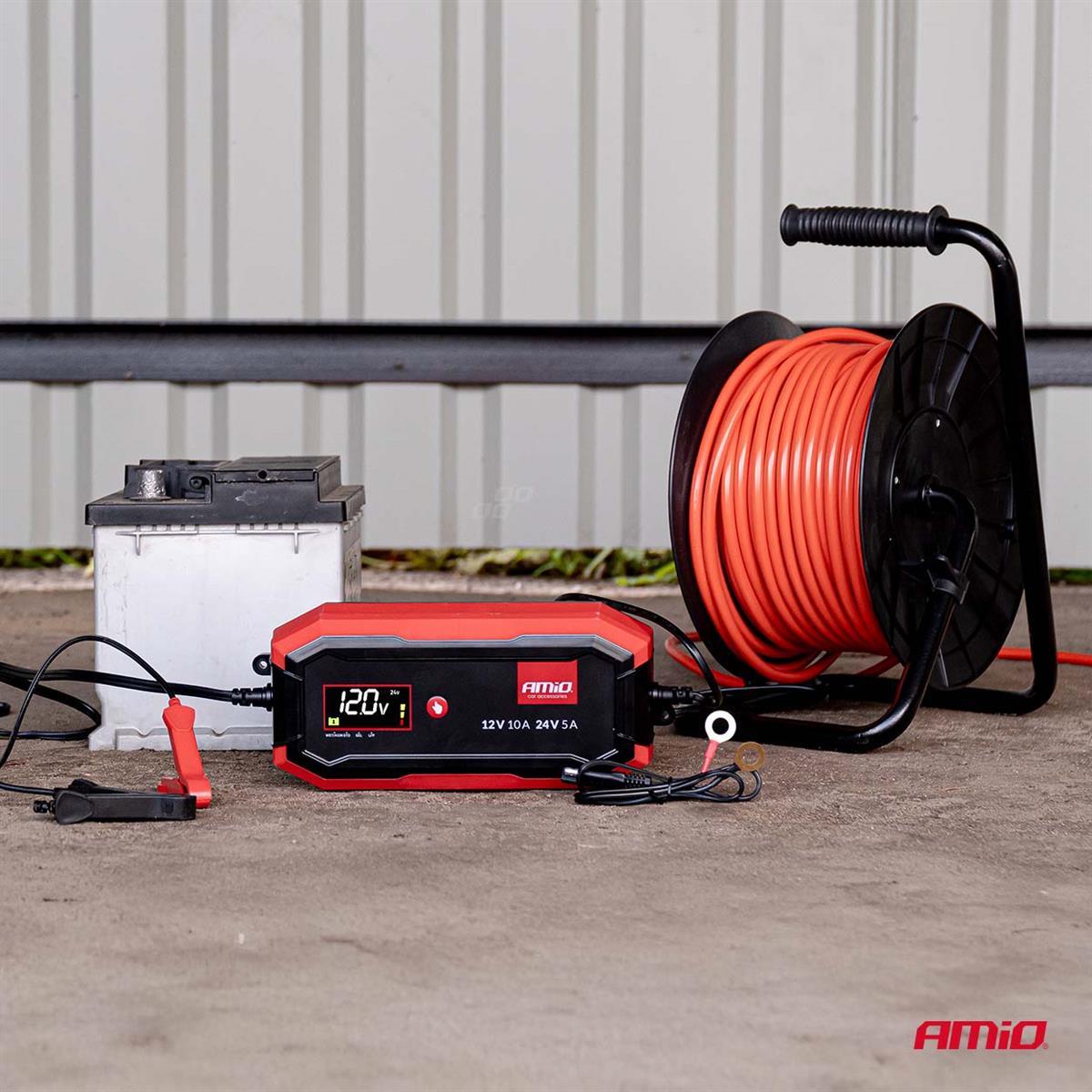 Prostownik Cyfrowy AGM GEL STD LFP MAX 10A 12V 24V