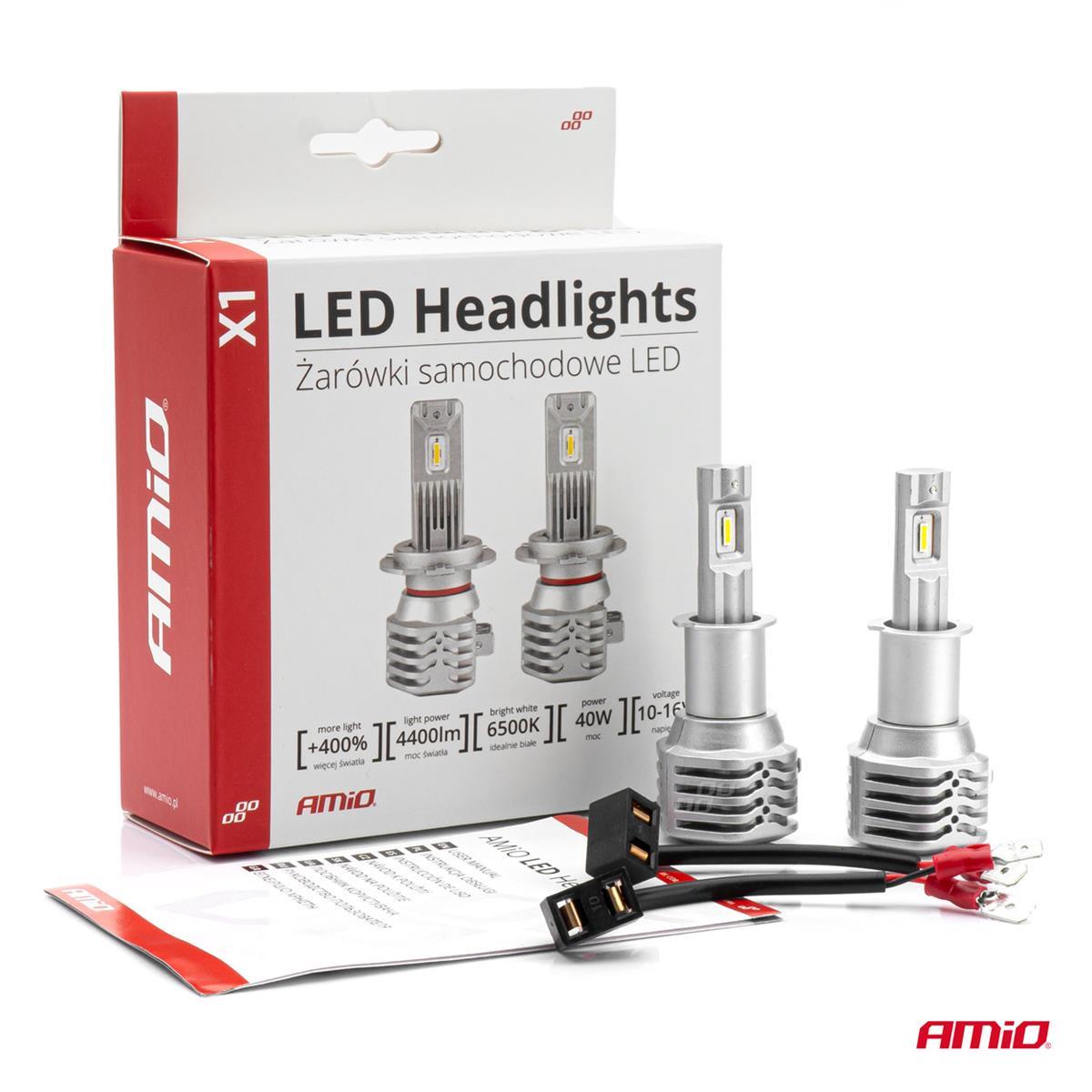 Żarówki Samochodowe Led X1 Series Amio H3 Amio-029