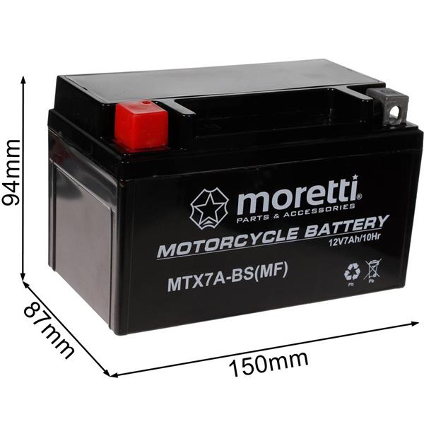 Akumulator Agm Mtx7A-Bs Moretti