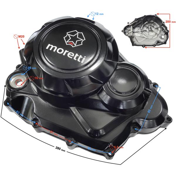 Pokrywa Sprzęgła Gt 125