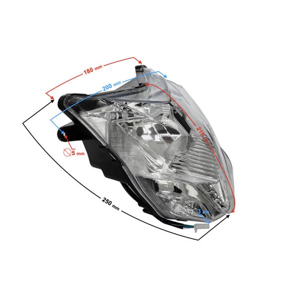 Reflektor Przedni Do Motoroweru Fr 2