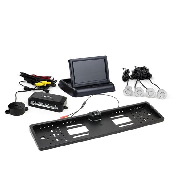 Zestaw Czujników Parkowania Tft02 4,3" Z Kamerą Hd