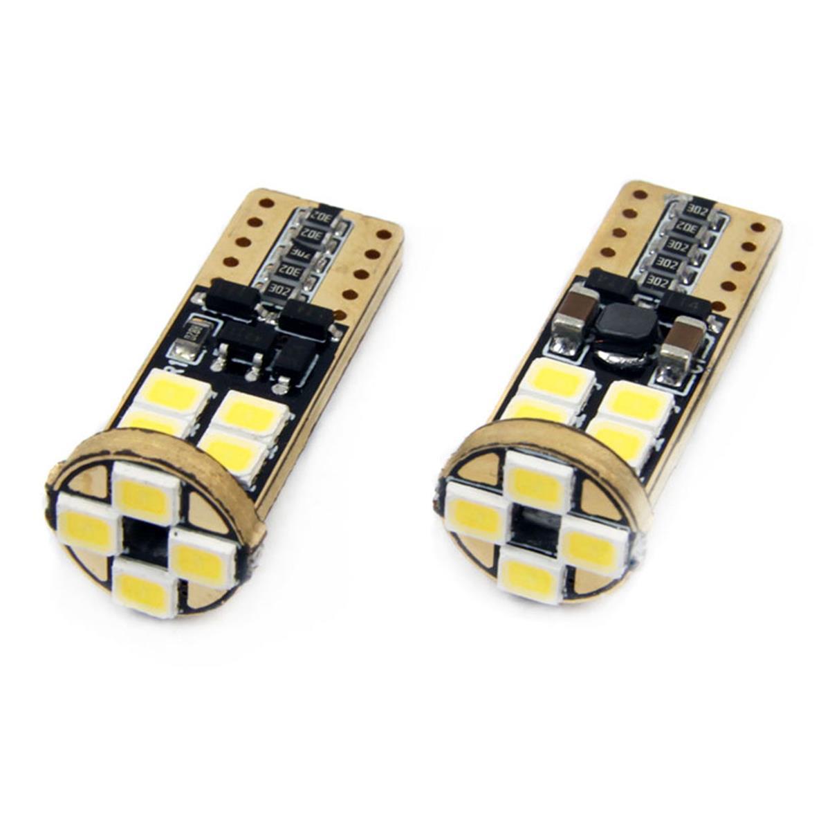 Żarówki Led Canbus 12Smd 2835 T10E W5W White 12V 2