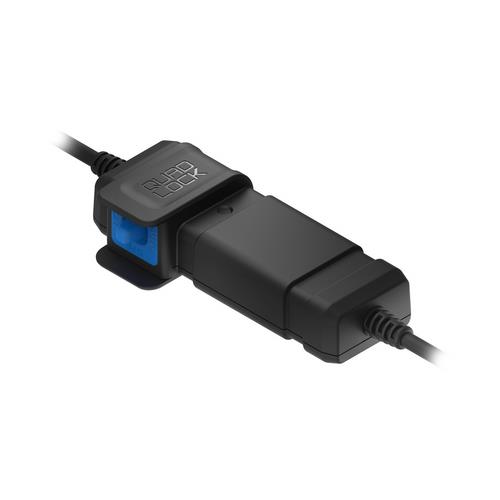 1x Wodoodporny adapter 12V - USB z 1.5M żeńskim gniazdem USB-A i 10cm kablem SAE
1x 1M kabel SAE do klem akumulatora z wbudowanym bezpiecznikiem
1x Zaślepka USB-A do kabla USB-A - USB-C z zestawu z gł