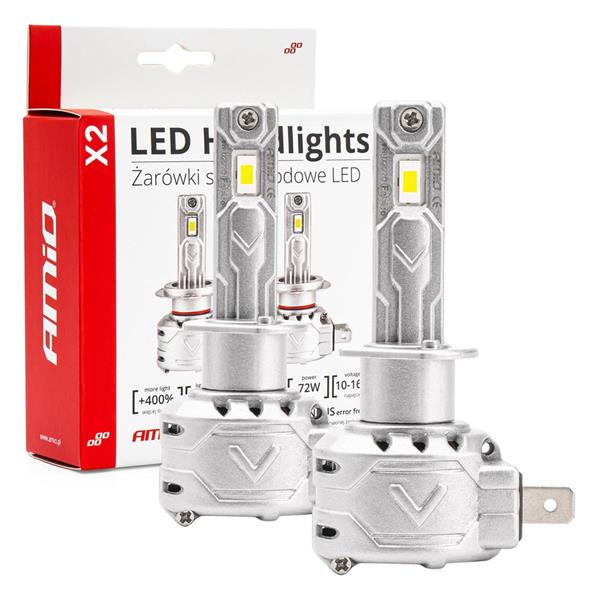 Żarówki Samochodowe Led X2 Series Amio H1 Amio-029