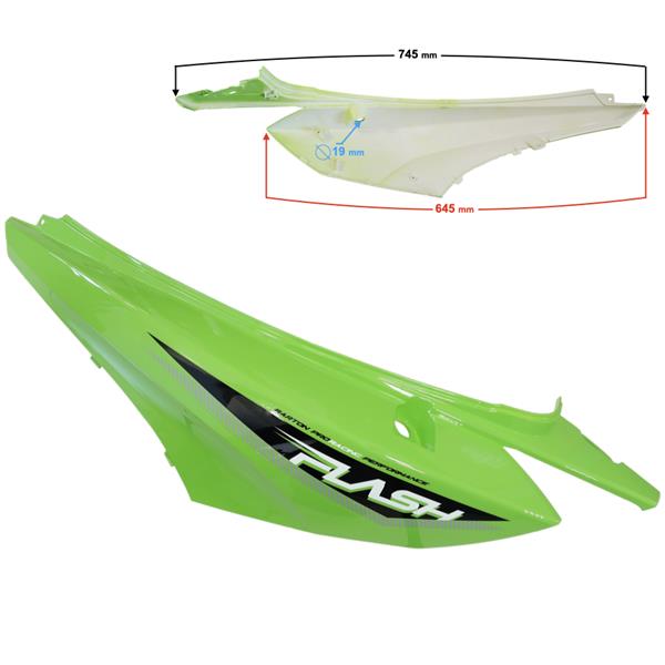 Obudowa Tylna Lewa Zielona Flash