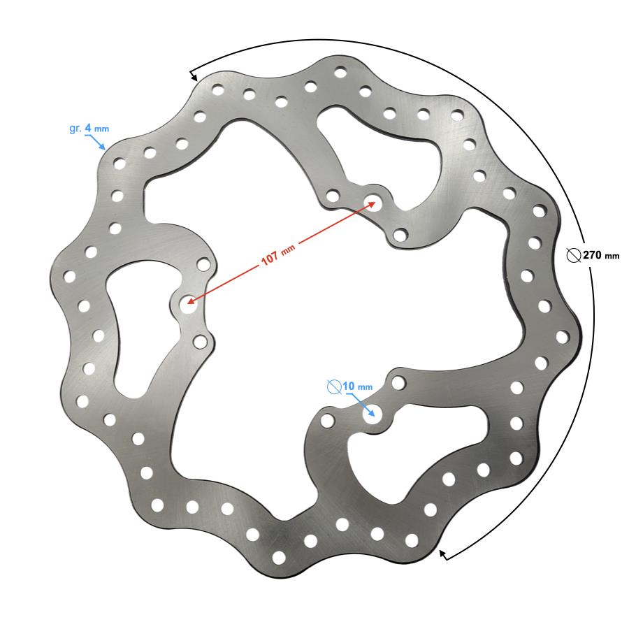 Tarcza Hamulcowa Przednia Db250 Mzk