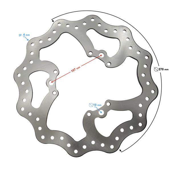 Tarcza Hamulcowa Przednia Db250 Mzk