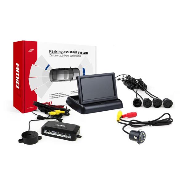Zestaw Czujników Parkowania Tft02 4,3" Z Kamerą Hd