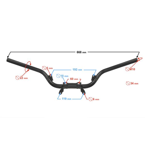 Kierownica Do Skutera B-Max