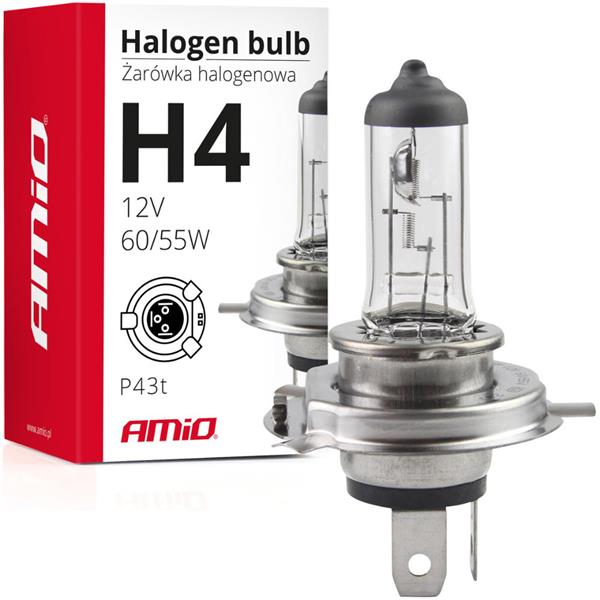 Żarówka Halogenowa H4 12V 60/55W Filtr Uv (E4) Ami