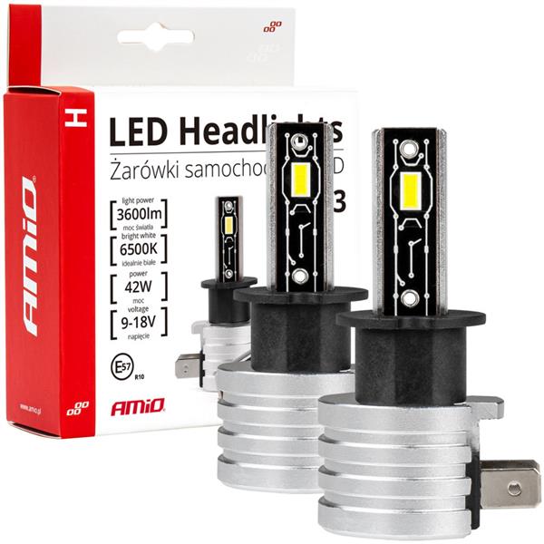 Żarówki Samochodowe Led H-Mini H3 Amio-03330