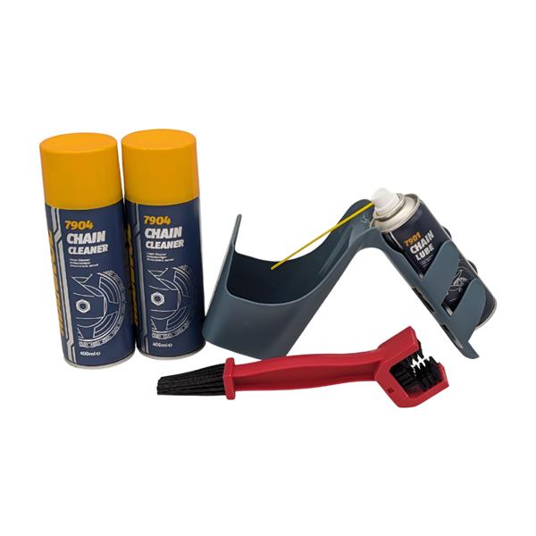 Zestaw Do Łańcuchów Mannol 1X7901 + 2X7904 RED + Pojemnik