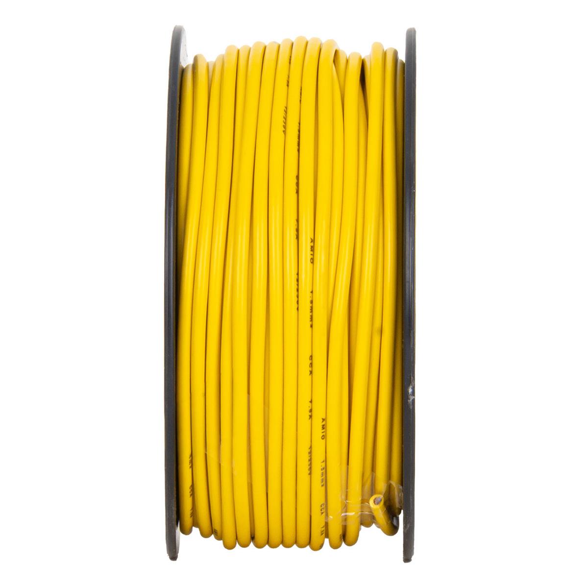 Przewód Jednożyłowy Źółty / Cable CCA 1x1.5mm 50m