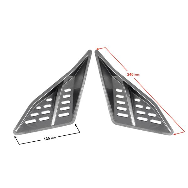 Obudowa - Trójkąty Przednie-Wloty Grafit Falcon 50