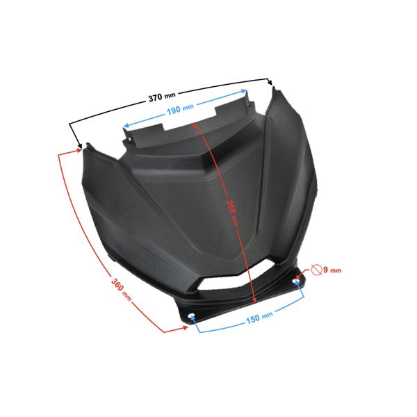 Obudowa Nóg Przód Czarna Scalpel