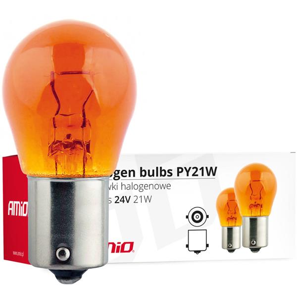 Żarówki halogenowe / Halogen bulbs PY21W BA15S 24V