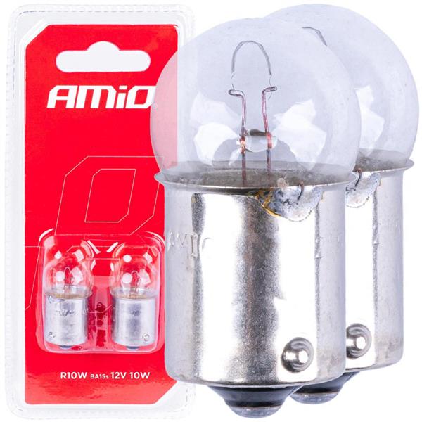 Żarówki Halogenowe R10W Ba15S 12V 2Szt. Blister Am