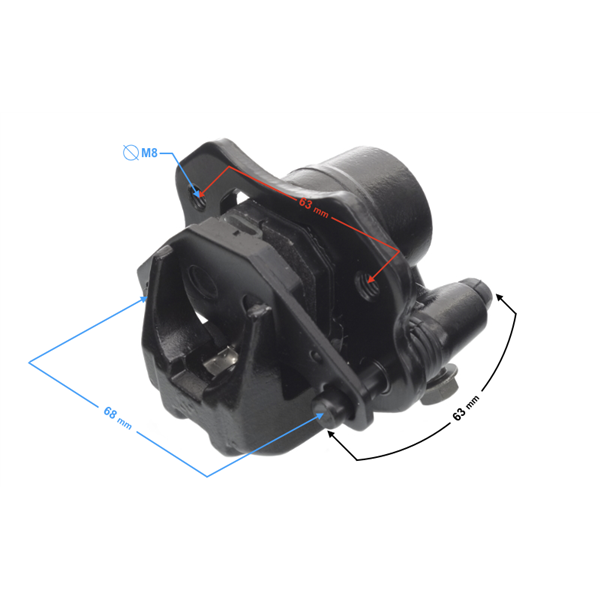 Zacisk Hamulcowy Tylny Do Atv 110Cc/125Cc Z Klocka