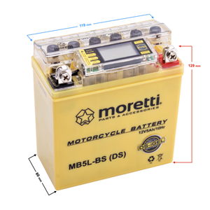 Akumulator Moretti Agm (I-Gel) Mb5L-Bs Ze Wskaźnik
