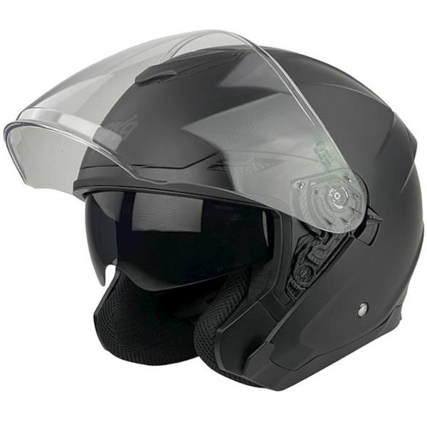 Kask otwarty czarny mat XXL