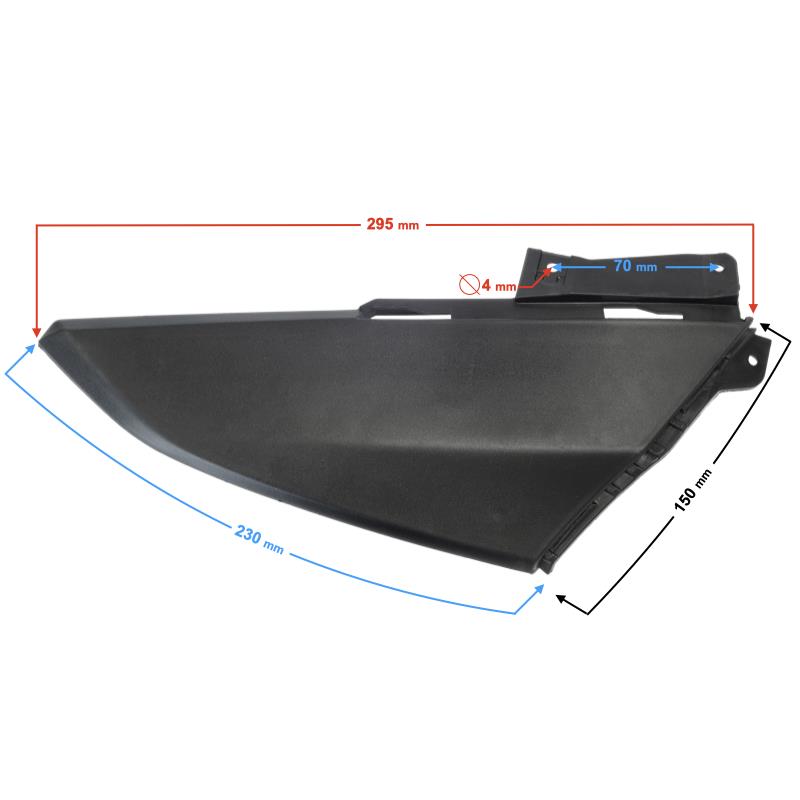 Obudowa Przednia Boczna Prawa Czarna Scalpel