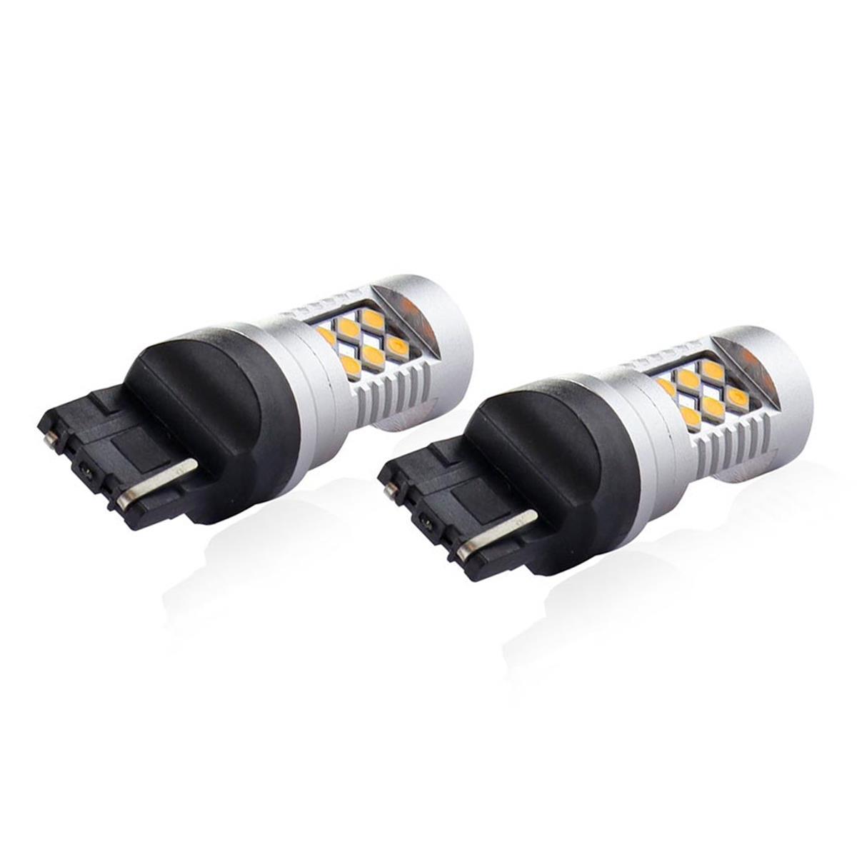 Żarówki Led Canbus 3030 24Smd T20 Wy21W Pomarańczo
