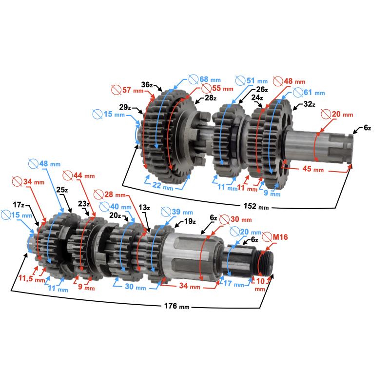 Skrzynia Biegów Hyper 125 E4
