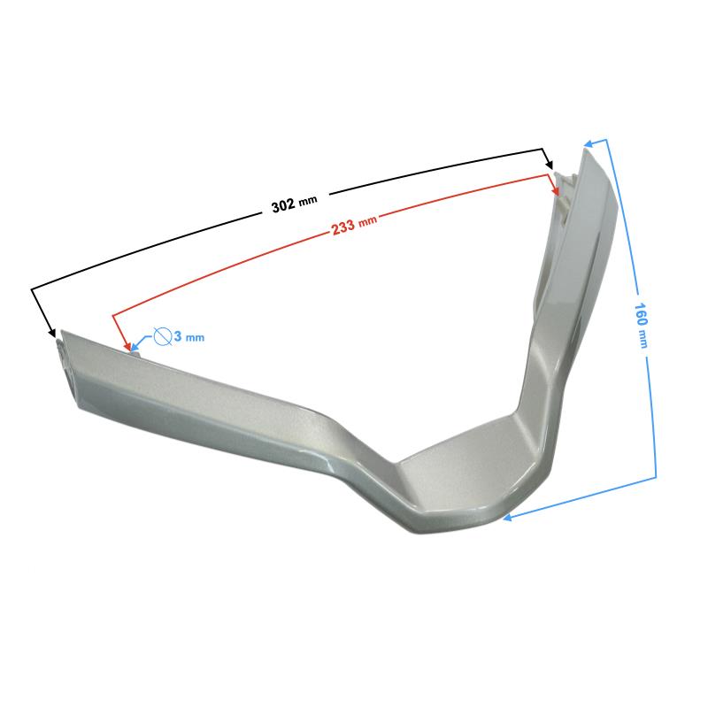 Obudowa Dekor Przedni Srebrny Scalpel