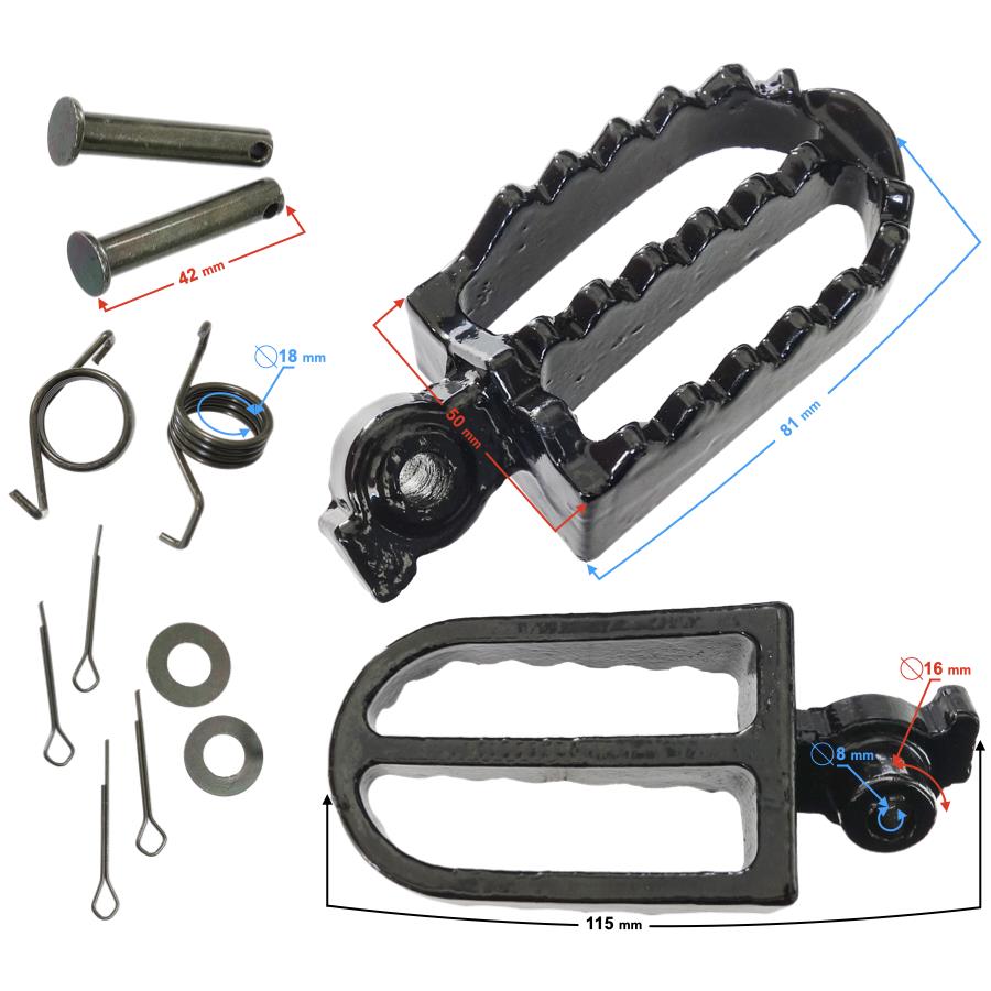 Podnóżki Przód Hyper 125