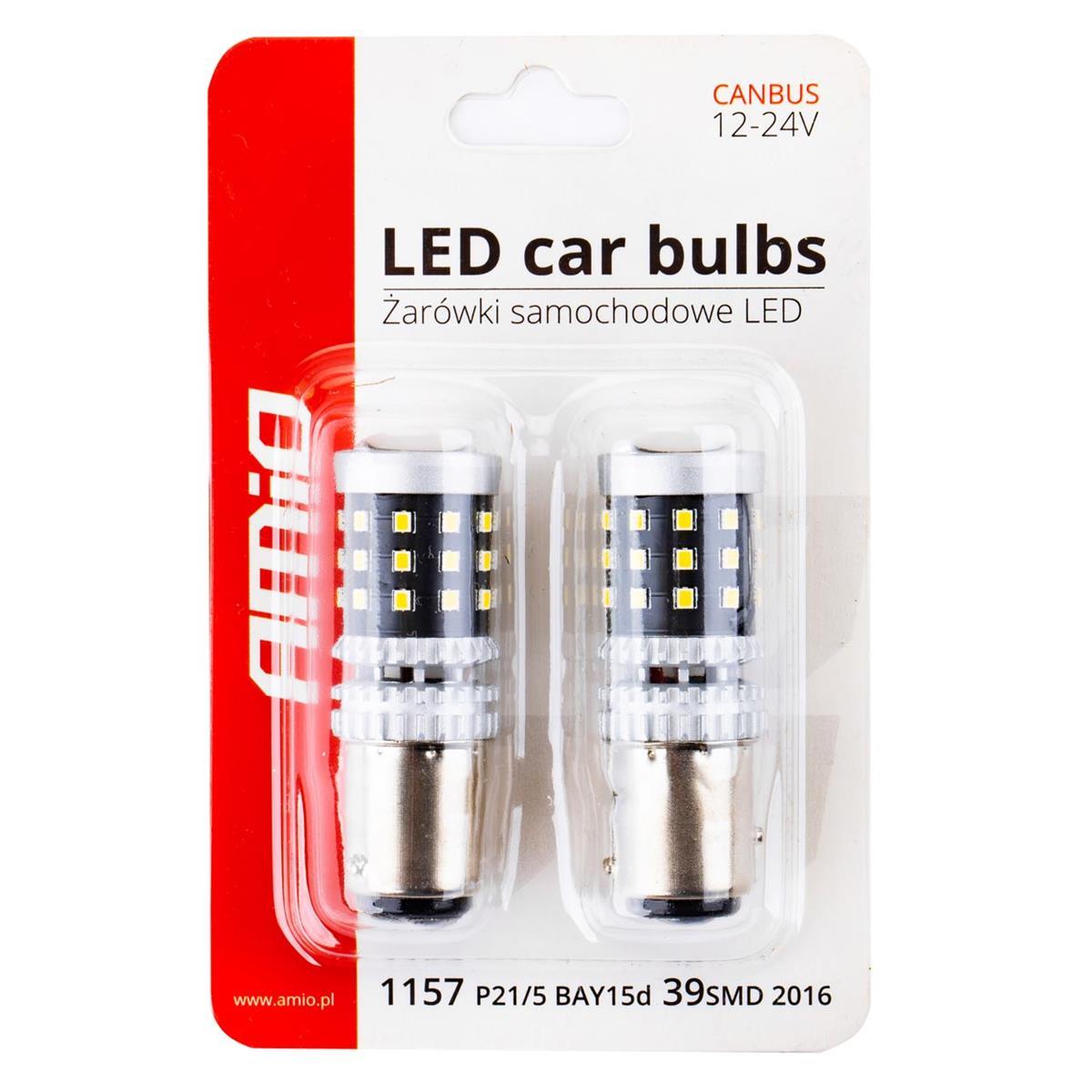 Żarówki Led Canbus 2016 39Smd 1157 Bay15D P21/5W W