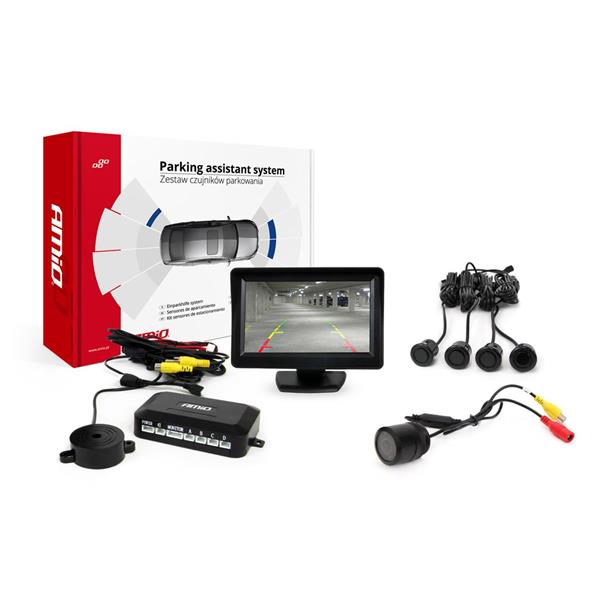 Zestaw Czujników Parkowania Tft01 4,3" Z Kamerą Hd