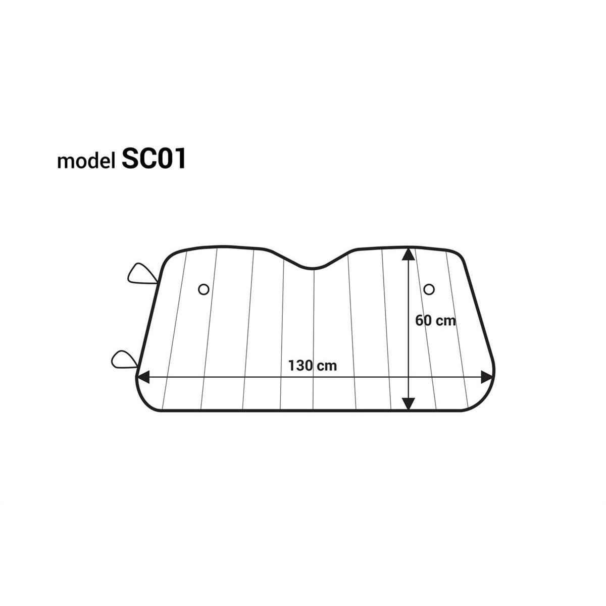Osłona Na Szybę 130X60Cm Przeciwsłoneczna Przeciws