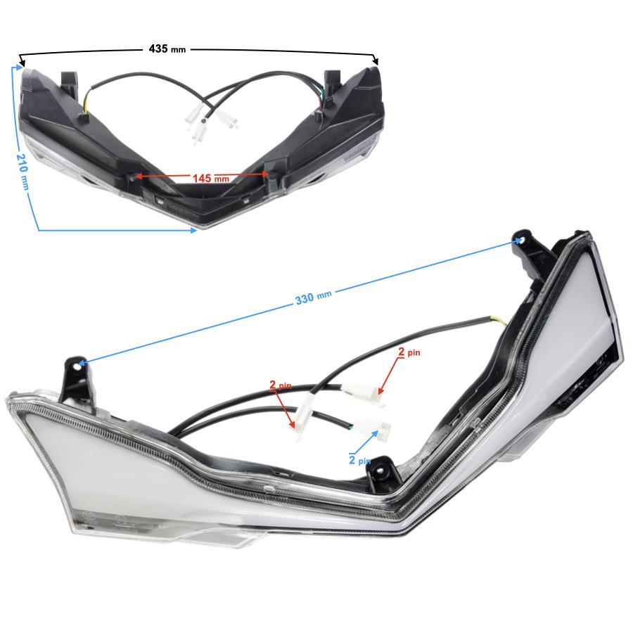 Zestaw Kierunkowskazów Przód Energy 2.0