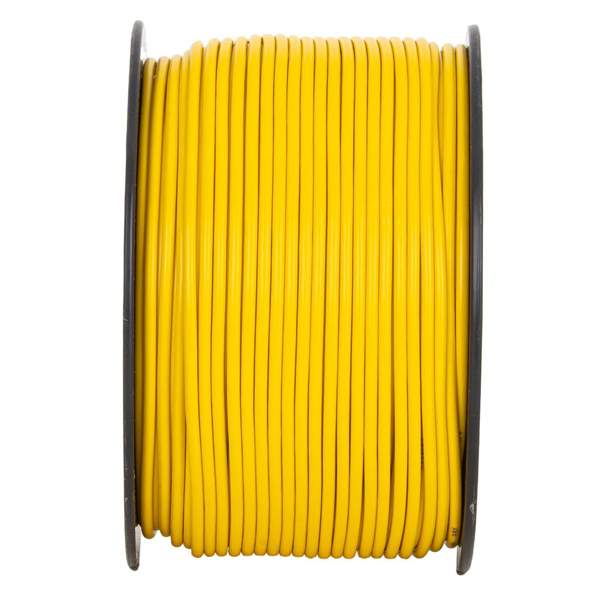 Przewód Jednożyłowy Źółty / Cable CCA 1x1mm 100m