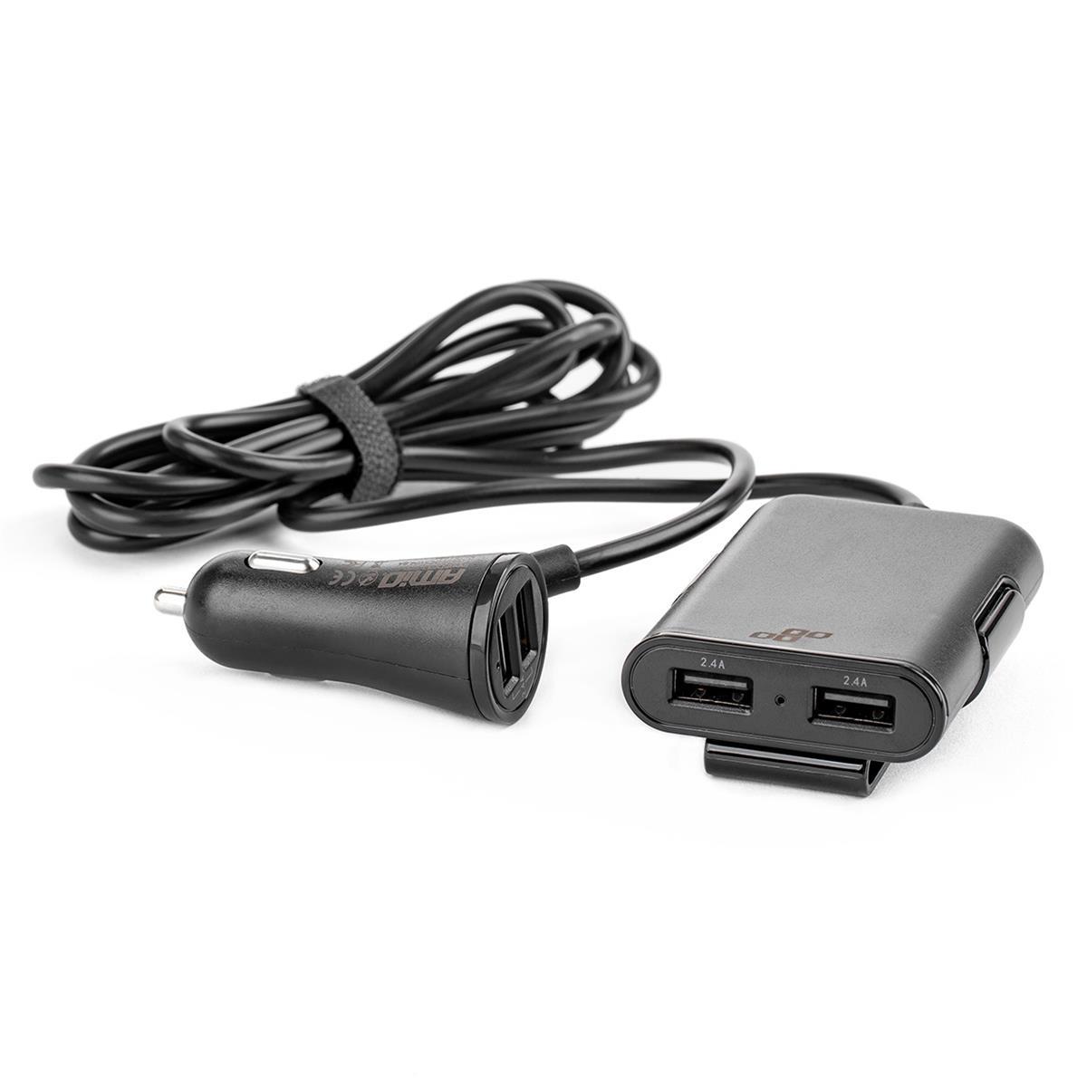 Ładowarka Przód-Tył Z Przedłużaczem 4 Usb