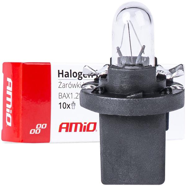 Żarówka Halogenowa B8.5D 12V Bax1.2W 1Szt. Amio-0