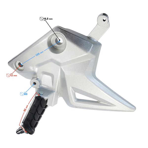 Podnóżek Przód Lewy Gt 125