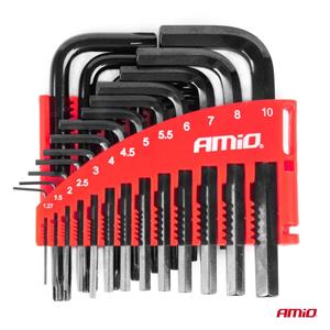 Klucze Imbus Hex Torx Crv Imbusy Zestaw Czarne 22