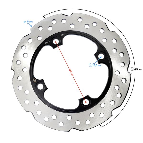 Tarcza Hamulcowa Tył Gt 125