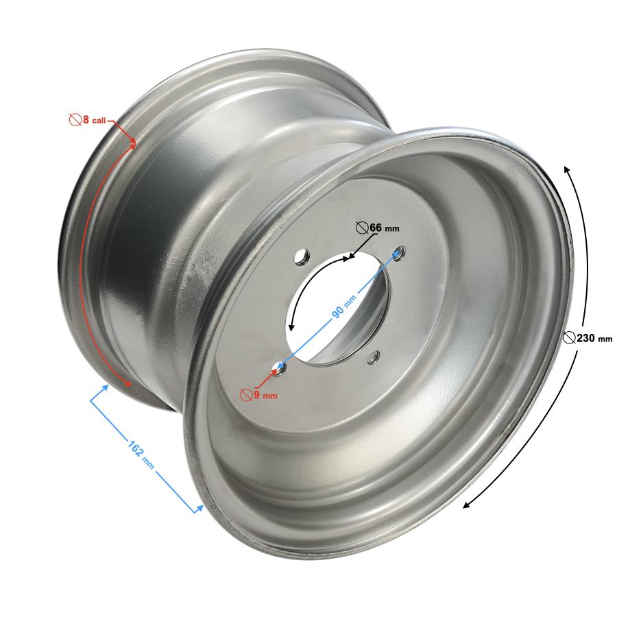 Felga Przednia 8X5,5 (90Mm) Atv