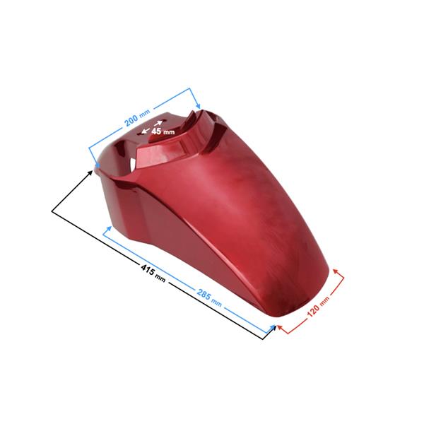 Obudowa Błotnik Przedni Skuter Tres Czerwony