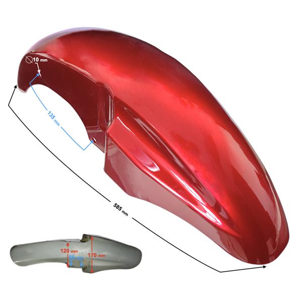 Obudowa Błotnik Przedni Czerwony Volcano 50